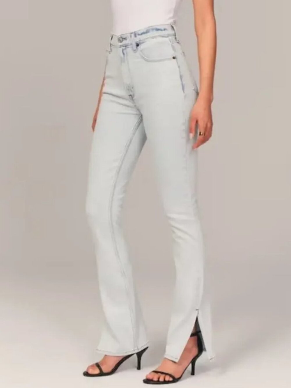 Abercrombie & Fitch Curve Love Slim Straight Ultra High Rise Jeans 32 / 14XL NWT
